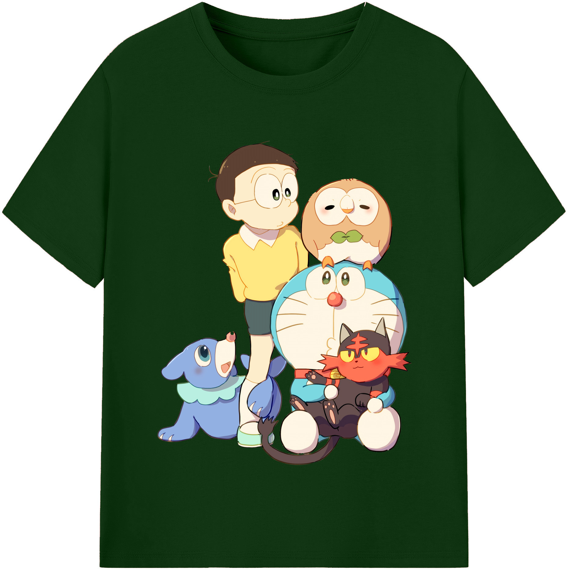 （画像用） ドラえもん Doraemon 綿100％半袖Tシャツ（フロントプリント）
